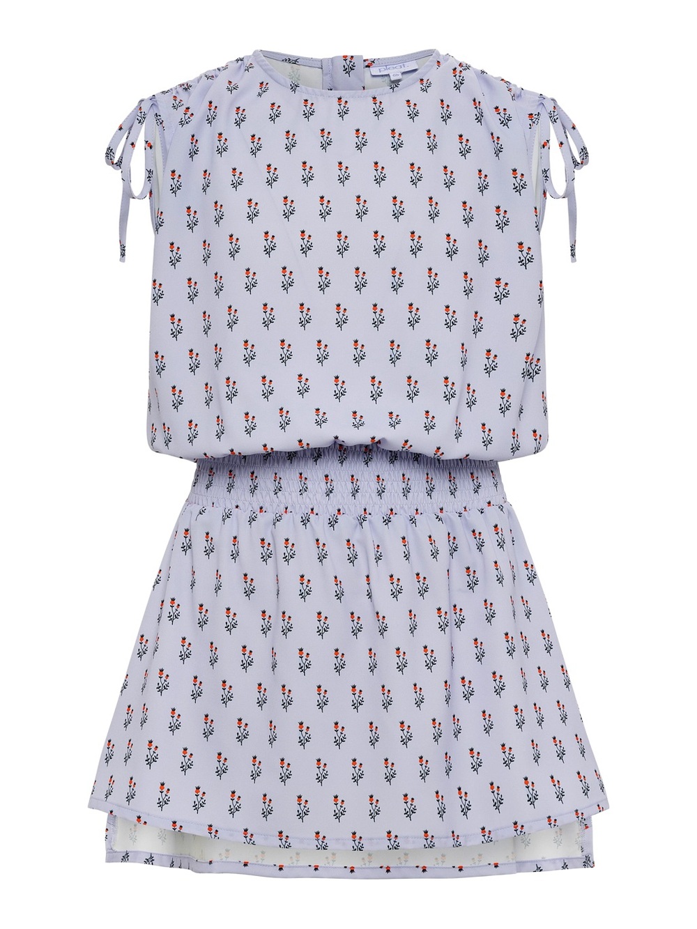 Pleat Helen Dress Girls Size 14 Floral Block Print High-Low Dress Like New
